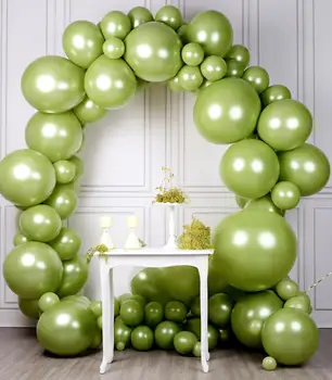 100gab Set 5 Collu Laima Zaļš 50gab Lateksa Par Dzimšanas dienas ballīti Party Lateksa Baloni Balonu Puse Baloni Lateksa Baloni Puse