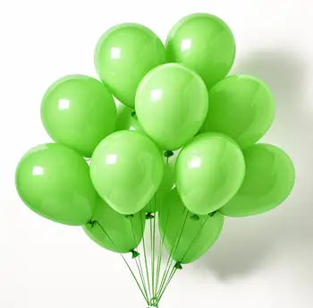 100gab Set 5 Collu Zaļā Lateksa Puse Baloni Dzimšanas dienas svinības Lateksa Puse Baloni, Baloni Dzimšanas dienas Lateksa Balons