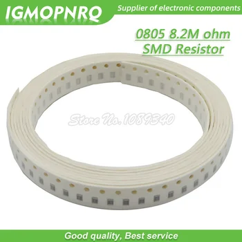 300pcs 0805 SMD Rezistors, 8.2 M omi Chip Rezistors 1/8W 8.2 M 8M2 omi 0805-8.2 M