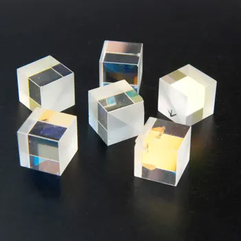 8pcs 20x19mmDamaged RGB X-Cube Prizmu Krusta Dichroic Fizikas Mācību DIY Apdare