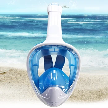 Blue Niršanas Maska Pieaugušo Snorkeling Peldēšana Daivinga Maska Plašs Skats Anti-Miglas Anti-Noplūdes