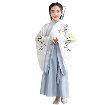 Bērnu Seno Tērpu Hanfu Ķīnas Klasika Uzvalks Bērnu Sniegumu Kostīmu Pamatskolas Darbības Kostīms