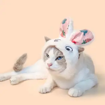 Cute Pet Plīša Cepure Trusītis Kaķis Cepurē Jautri Halloween Kostīmu Piederumu Maziem Suņiem, Kaķiem Salds Pet Puse Cepures Karikatūra Pet
