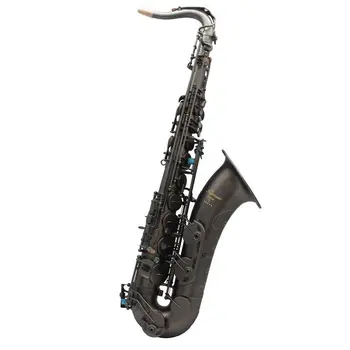 EM Imperium Profesionālās matētā melnā Tenora Saksofons pūķis vai ziedu gravīras