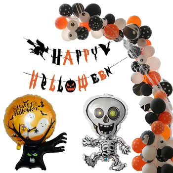 Halloween Dekorēšanas Mājas 3D Sikspārņi Uzlīmes Zirnekļa Acis Baloni Banner Laimīgs Halovīni Puse Skatuves Dekorācijas Apdares Piederumi