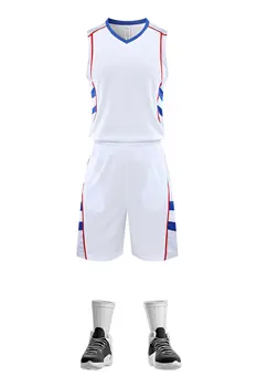 Jauns Dizains Vīriešu Basketbola Komplekti Džersija Komplekts Komandas Basketbola Klubs Valkāt Drukāt Skaits Basketbola Formas