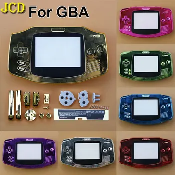 JCD Jauna Korpusa Apvalks Gadījumā Attiecībā uz GBA Spēles Konsoles Apvalks Gadījumā Segtu ar Pogām Ekrāna Objektīva Nomaiņa Gameboy Advance