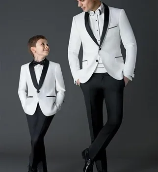Karstā Pārdošanas Modes Vīriešu Uzvalki, Pēc Individuāla Pasūtījuma Izgatavotas Augstas Kvalitātes Terno Masculino Balts Vienu Pogu (Jaka+Elsas+Bowtie) Oficiāli Tuxedos