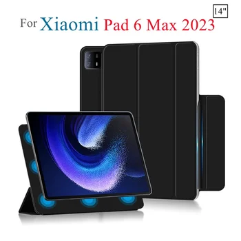 Par Xiaomi Pad 6 Max 14 collu 2023 Gadījumā Ultra Plānas Magnētisko Smart Cover Mi Pad 6 Max 14 Collu Mi Pad 6 Max 14