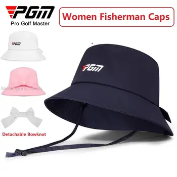 Pgm Golfa Kausa Cepuri Sieviešu Bowknot Sporta Zvejnieks Klp Dāmas Liela saulessarga Malām Piejūras Saules Aizsardzības Uv Pludmales Cepures