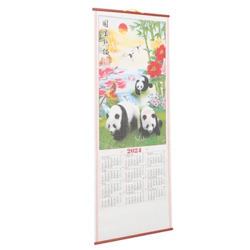 Sienas Kalendārā Gada Pūķis Karājas Biroja Piederumi Skaidrs, Iespiests Panda Ikdienas, Ikmēneša Mājas Piederumu
