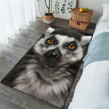 Smieklīgi Lemurs Paklāju 3D Visas Iespiests Paklāju Mat Dzīvojamā Istaba Flaneļa Guļamistaba ar neslīdošu Grīdas Paklājs 06