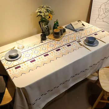 Svaigu Japāņu pastorālo stila tējas galda galdautu ins neto sarkanu plīša vienkārši mūsdienu galda audums