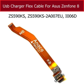 USB Uzlādes Lādētāja Ports Asus Zenfon 8 ZS590KS ZS590KS-2A007EU I006D USB Lādētāja (Dock Connector Flex Cable Remonta Daļas