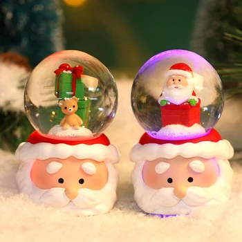 Ziemassvētku Kristāla Bumbu Apgaismojums, Ziemassvētku Sniega Pasaulē Rotājumu Pateicības Ziemassvētku Dāvana Ziemassvētku Mājas Biroja Galda Dekorēšana