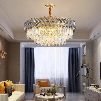 Ziemeļvalstu mājas dekoru ēdamistaba Kulons lampas, gaismas, iekštelpu apgaismojums, kristāla lampas dekors gaismas lustras lampas dzīvojamā istabā