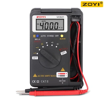 ZOYI VC921 Kabatas Stila Digitālais Multimetrs 4000 Skaitās T-rms Testeri Voltmetrs Akumulatoru Testeris Multimetro