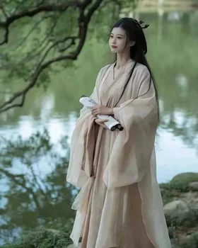 Ķīnas Hanfu Kleita Sievietēm Cosplay Kostīmu 2023 Vasaras Seno Tradicionālo Hanfu Kleita Dziesmu Dynasty Hanfu Kleita Plus Size XS-XL