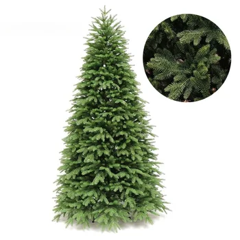 Mākslīgās Ziemassvētku Eglītes Pilna Pe Green Premium Šifrēšanas Lielu Xmas Tree Mājas Puse Apdare, Jaunā Gada Rotājumi 2024